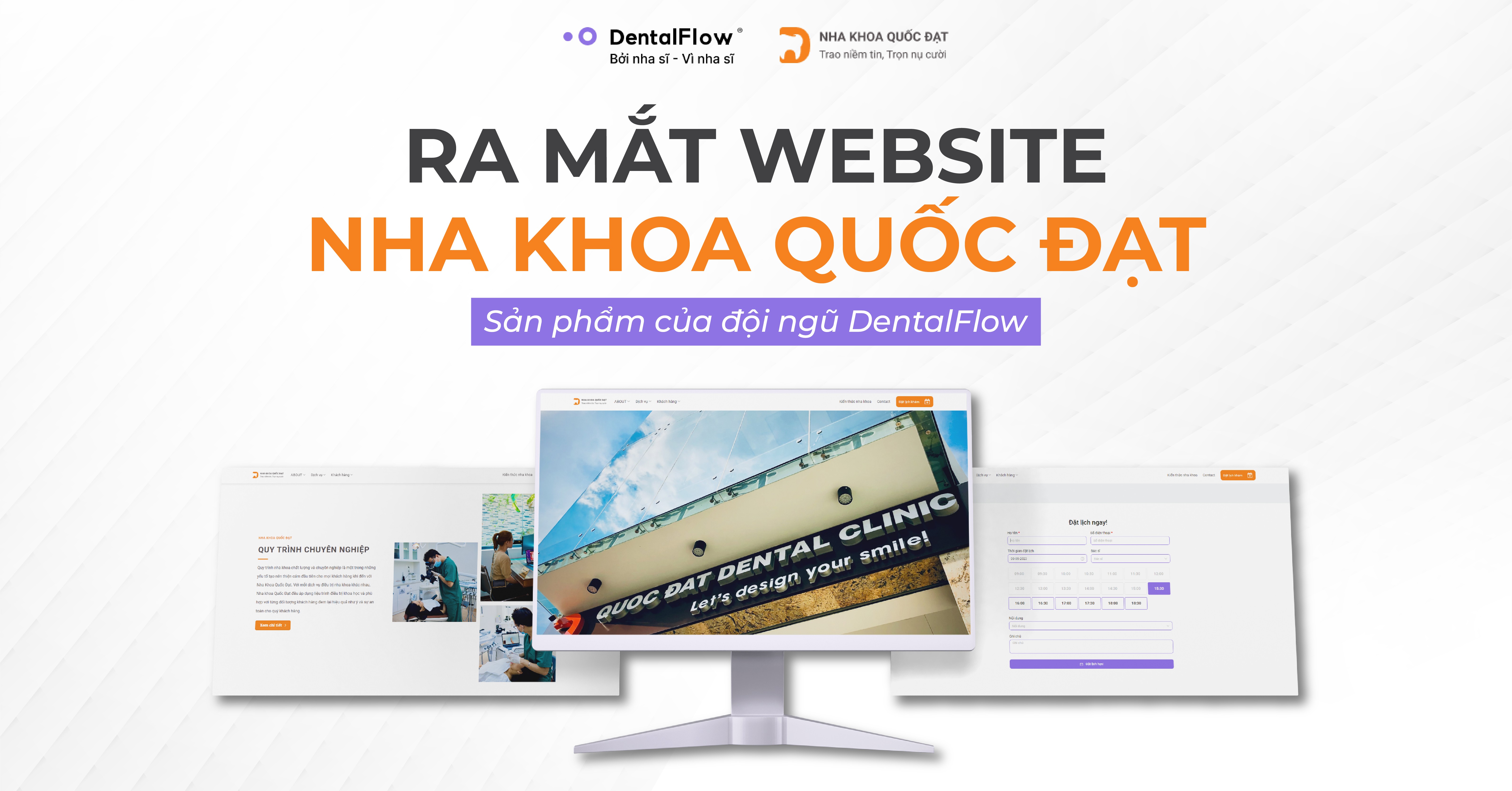 DentalFlow hợp tác phát triển Website cho Nha khoa Quốc Đạt