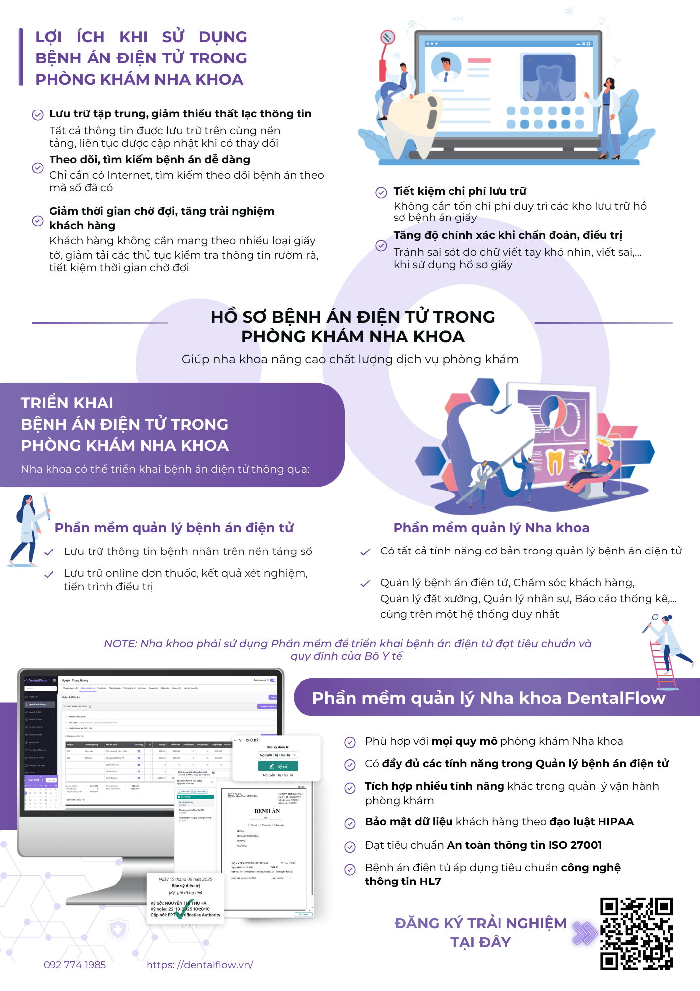 Lợi ích dùng bệnh án điện tử trên DentalFlow