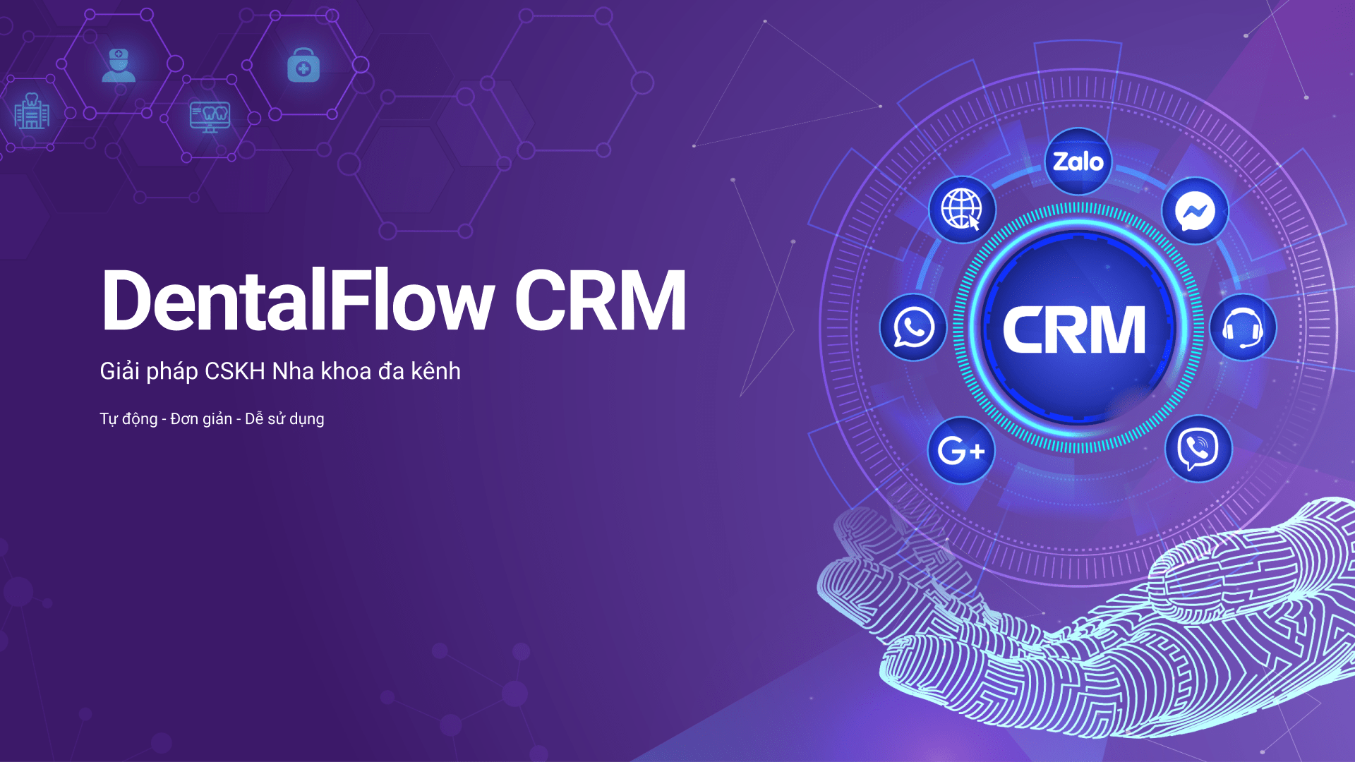 DentalFlow CRM - Phần mềm Chăm sóc khách hàng Nha khoa đa kênh