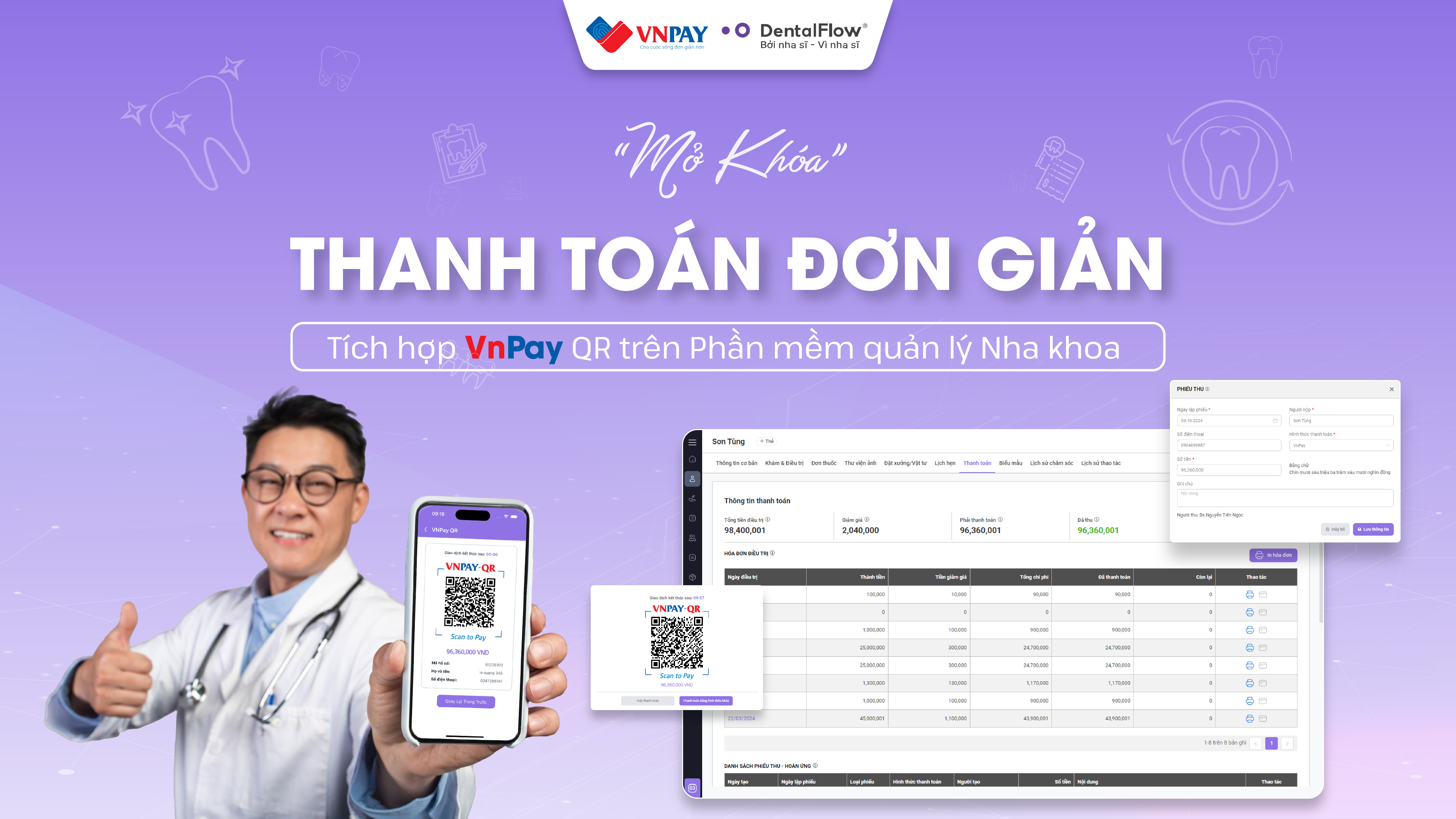 Chính thức triển khai Thanh toán VnPay trên phần mềm DentalFlow