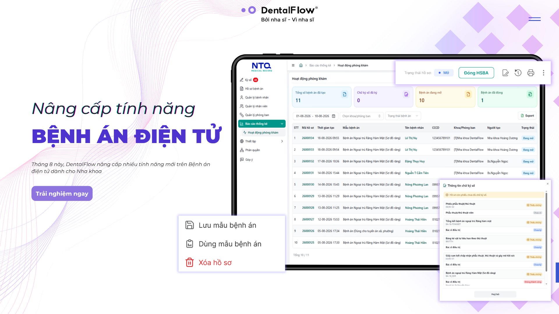 Tối ưu quản lý bệnh án điện tử, kiểm soát chữ ký số và hồ sơ bệnh án