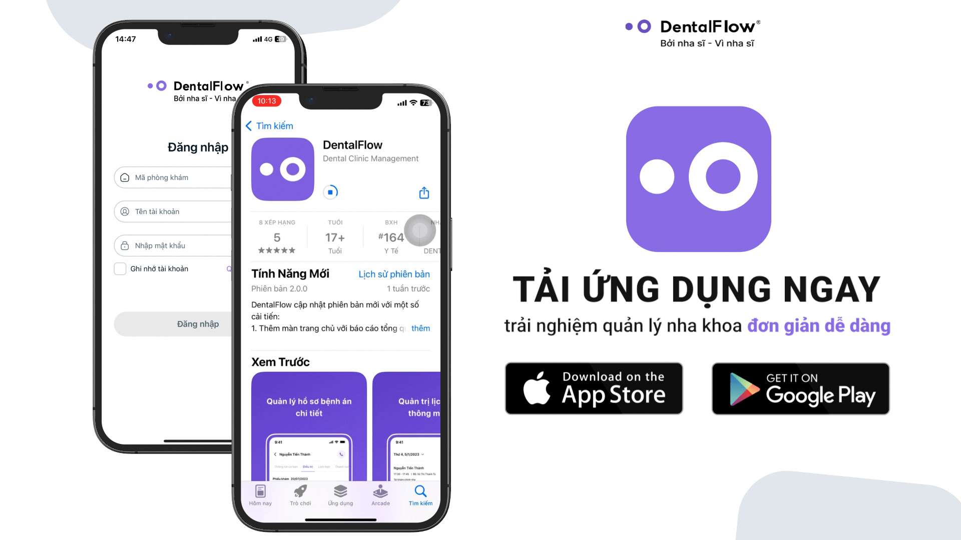 DentalFlow Mobile 2.0 chính thức có mặt trên App Store và CH Play
