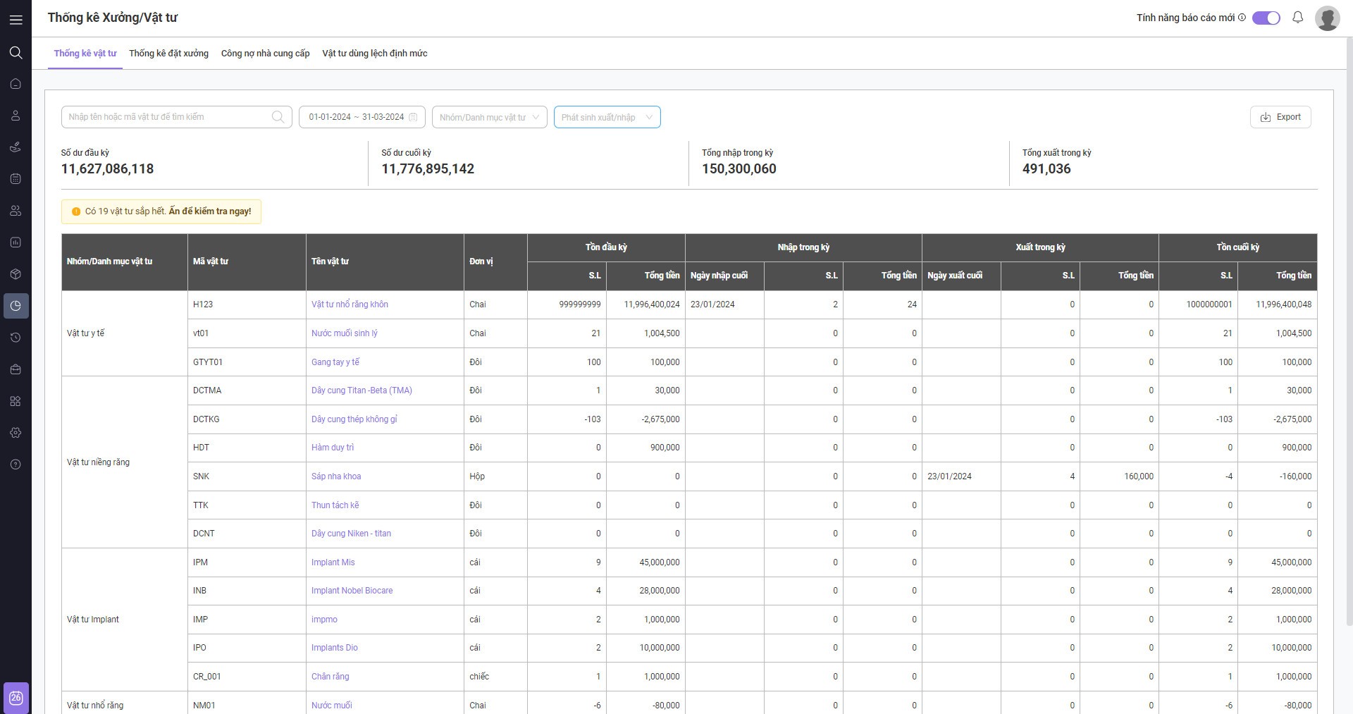 thong-ke-vat-tu-dentalflow